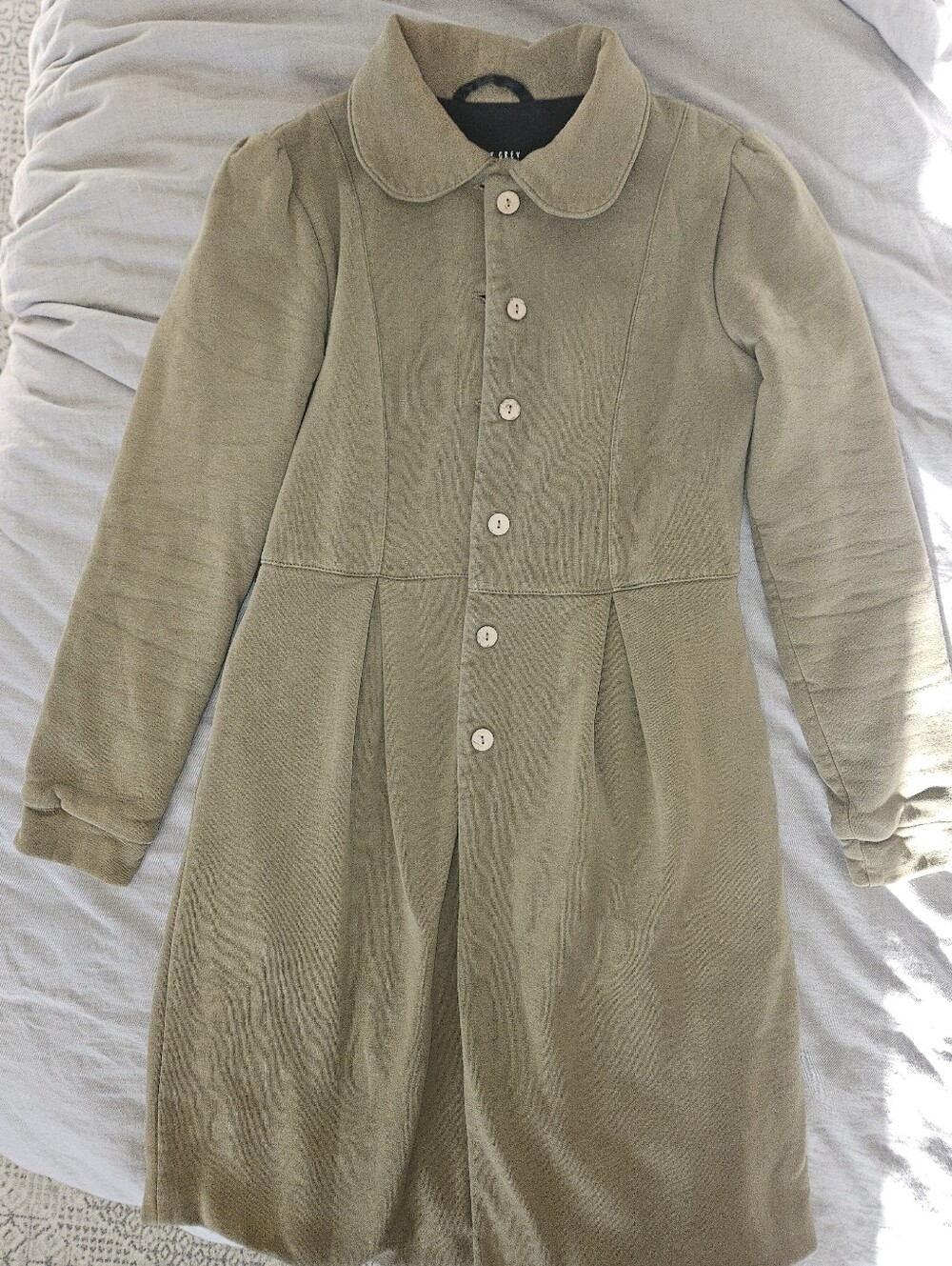 Simply Grey French Terry Coat
